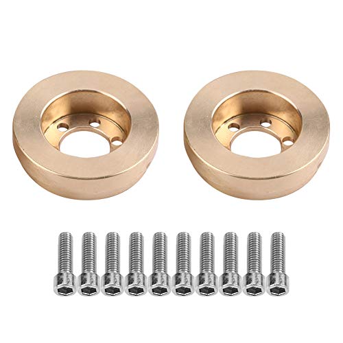 DMLENGOIN Premium CNC bearbeitetes Messing internes Gegengewicht für RC Crawler Auto Wheel Hub 1,9/2,2 Zoll von DMLENGOIN