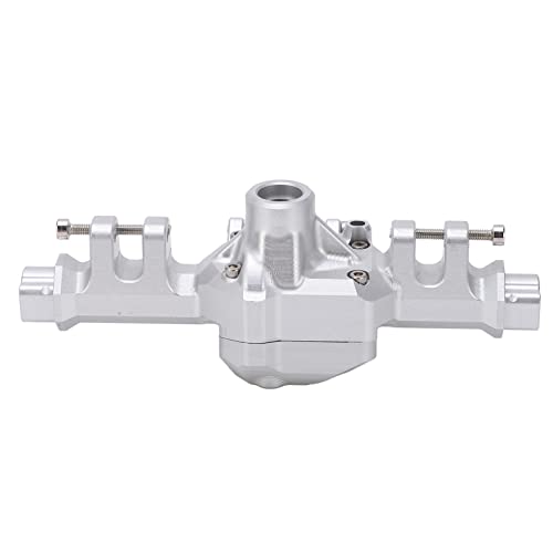 DMLENGOIN RC Aluminiumlegierung Hinterachsgehäuse Ersatz Hintere Brückenschale Upgrade Zubehör für 1:10 RC Auto (Silber) von DMLENGOIN