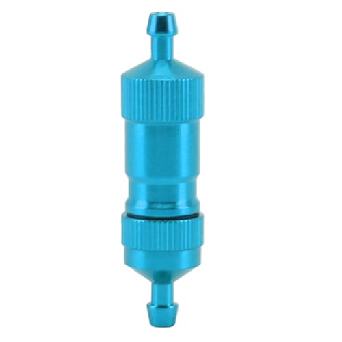 DMLENGOIN RC -Aluminiumlegierung Kraftstofffilter Effektive Filtration Clean RC Car Aluminiumlegierung (Blue) von DMLENGOIN