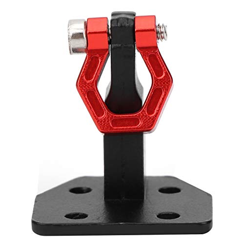 DMLENGOIN RC Auto Anhänger Schäkel Zubehör Abschlepphaken Schnalle Aluminiumlegierung Starker attraktiver Kühler 1/10 AXIAL SCX10 D90 Crawler (Rot) von DMLENGOIN