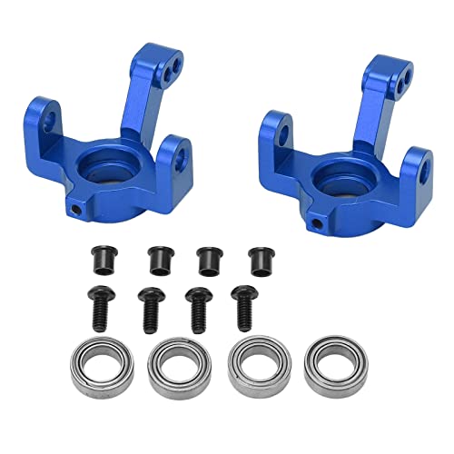 DMLENGOIN RC Auto Lenkschale Aluminiumlegierung Upgrade Teile Knuckle Arm Metall für Latrax Teton 1/18 Crawler (Blue) von DMLENGOIN