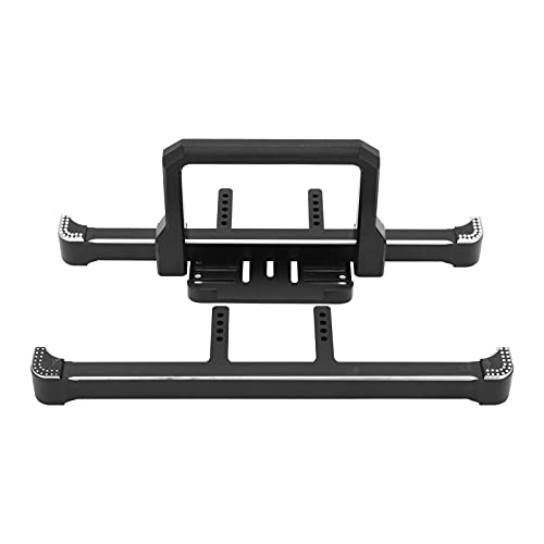 DMLENGOIN RC -Auto vorne Heckstoßstangen Crawler Ersatzteile 4 1/10 Fernbedienungsauto Aluminiumlegierung Schwarz von DMLENGOIN