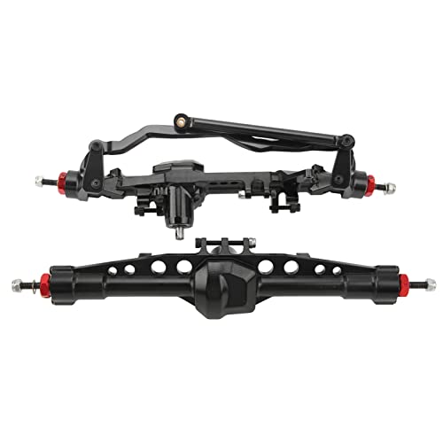 DMLENGOIN RC -Auto vorne Hinterachse Aluminiumlegierung vollständig kompatible gerade Achse für Waraith RR10 90048 1/10 RC -Auto (Black) von DMLENGOIN