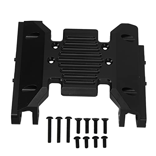 DMLENGOIN RC -Autogetriebe Platte Schwarz Anodierter Aluminiumlegierung Einfacher austauschbarer SCX6 1/6 RC -Zubehör (Black) von DMLENGOIN