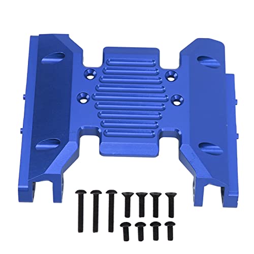 DMLENGOIN RC -Autogetriebe Platte Schwarz Anodierter Aluminiumlegierung Einfacher austauschbarer SCX6 1/6 RC -Zubehör (Blue) von DMLENGOIN