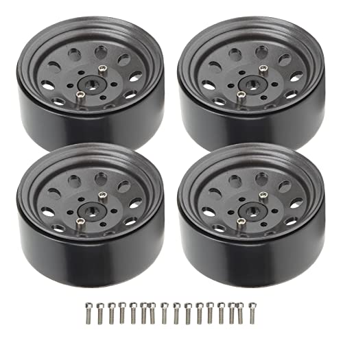 DMLENGOIN RC Beadlock Wheel Wheel Hub Iron Wea wiederverwendbares Rad Nabenersatz für axial SCX10 HSP Redcat HPI 1,9in (You Color) von DMLENGOIN