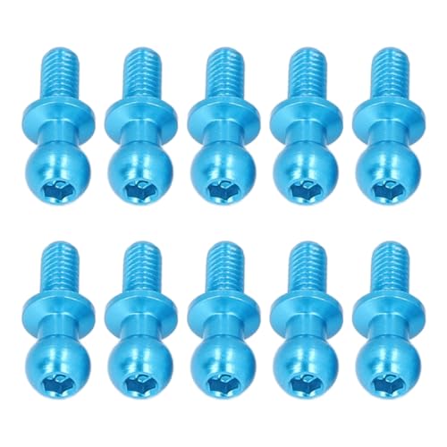 DMLENGOIN RC Car Ball Aluminiumlegierung Kugel Schraube TT01 TT02 Model Cars Blau 10 PCs DMLENGOIN RC Car Ball Aluminiumlegierung Kugel Schraube TT01 TT02 Model Cars Blau 10 PCs von DMLENGOIN