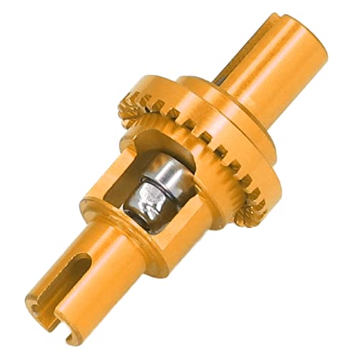 DMLENGOIN RC Car Ball Differential Upgrade Ersatzanpassung Wltoys 1/28 K969 K989 K969 K979 K999 P929 P939 glattes Antrieb Aluminiumlegiermaterial (Gold) von DMLENGOIN