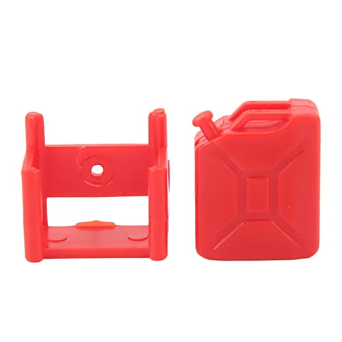 DMLENGOIN RC Car Decoration Leichtes Kraftstofftank Simulation für axiale SCX24 1/18 1/24 RC -Auto (Rot) von DMLENGOIN
