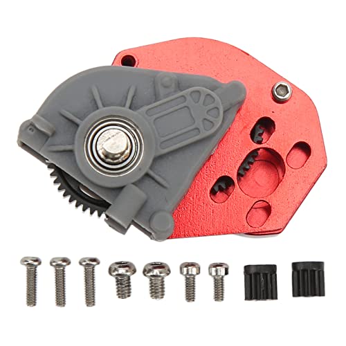 DMLENGOIN RC Car Gear Box Metal High Transmission für Axial SCX24 1/24 RC Crawler (Rot) von DMLENGOIN