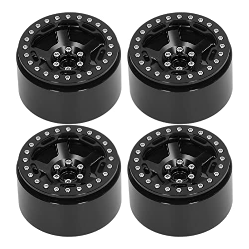 DMLENGOIN RC Car Wheel Hub Aluminiumlegierung 12mm Sechskantantrieb Metall 26mmThickness für 1/10 Crawler Car 4 SCX10 (Schwarz) von DMLENGOIN