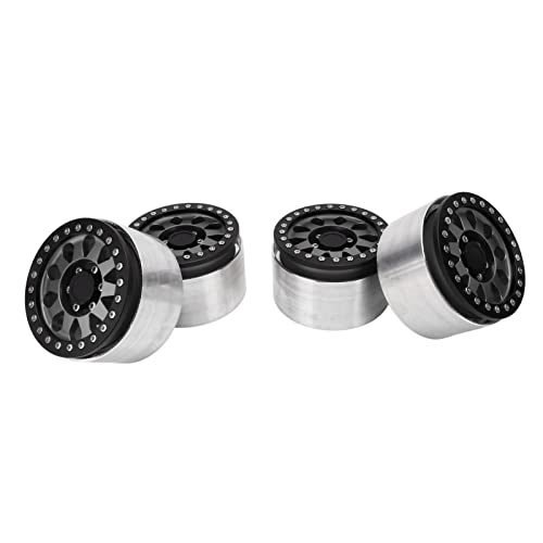 DMLENGOIN RC Car Wheel Professional Aluminiumlegierung Ersatzfelger SCX6 1/6 RC -Autos 2,9 Zoll (Du färbte) von DMLENGOIN
