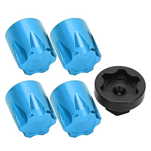 DMLENGOIN RC Car Wheel Rim Center Cap M4 NUT (Blue) von DMLENGOIN