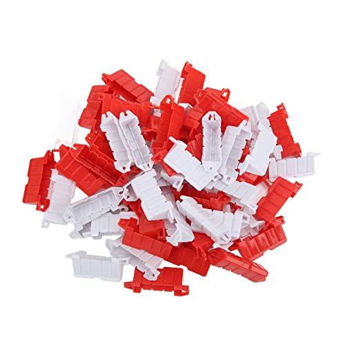 DMLENGOIN RC Drift Race DIY Fernbedienungskontrollauto -Barrier -Verkehrszaun 60pcs Red White Universal Alle RC -Autos von DMLENGOIN