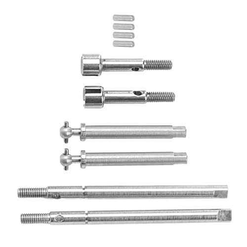 DMLENGOIN RC Edelstahl vorne Heck CVD -Antriebswelle Getriebe Achse Antriebswelle Jimny Xmykc01cm 1/16 RC -Auto hoher Qualität Effizienter Strom kleines leichtes Silber Silber von DMLENGOIN