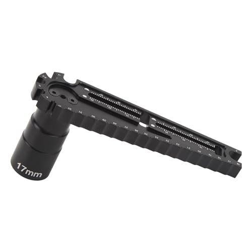 DMLENGOIN RC -Fahrhöhe Aluminiumlegierung klare Skalen tragbarer Spannschlossschlüssel 4 in 1 Multitool Schwarz von DMLENGOIN