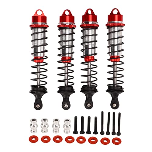 DMLENGOIN RC Front Heck -Stoßdämpfer Hochelastizität CNC -Bearbeitung ausgeglichenes Fahrerlebnis anwendbares Maxx 2.0 1/10 RC -Auto (Rot) von DMLENGOIN