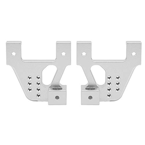 DMLENGOIN RC Front Heck Suspension Bracket Ersatzleichte Leichtqualität hochwertige Legierungs-Upgrade-Zubehör für RGT Crawler EX86100 1/10 Auto (Silber R86017s) von DMLENGOIN