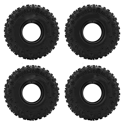 DMLENGOIN RC -Gummireifen großer Griff Universal RC -Auto Axial SCX10 D90, 4PCS 1,9 Zoll, schwarz von DMLENGOIN