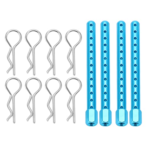 DMLENGOIN RC -Körper nach hoher Stärke Aluminiumlegierung RC Car Shell Säule mit Schnalle HSP 94102 94122 94103 94123 1/10 (Blau) von DMLENGOIN