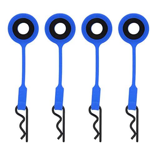 DMLENGOIN RC -Körperklammern Stifte Silikon Eisenauto -Schale Fixe Clips Universal 1/10 Modellauto (Azul Oscuro) von DMLENGOIN