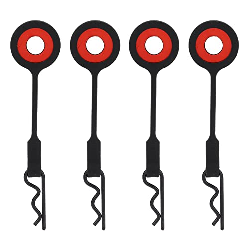 DMLENGOIN RC -Körperklammern Stifte Silikon Eisenauto -Schale Fixe Clips Universal 1/10 Modellauto (Negro) von DMLENGOIN
