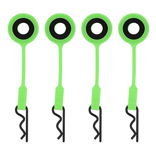 DMLENGOIN RC -Körperklammern Stifte Silikon Eisenauto -Schale Fixe Clips Universal 1/10 Modellauto (Verde) von DMLENGOIN