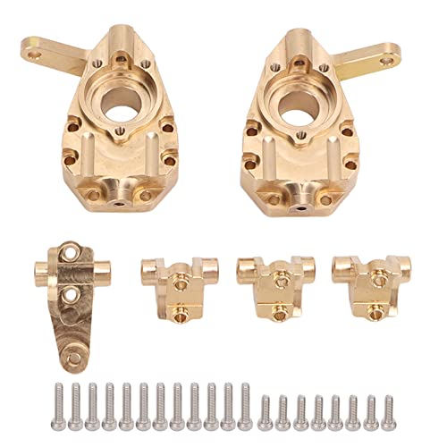 DMLENGOIN RC-Lenkbecher, Messing, hochfeste RC-Car-Lenkbecher, Spurstangenhalterungssatz, hochwertiges, stabiles Upgrade-Zubehör, 4 1/10, Gold DMLENGOIN RC-Lenkbecher, Messing, hochfeste RC-Car-Lenkbecher, Spurstangenhalterungssatz, hochwertiges, stabiles Upgrade-Zubehör, 4 1/10, Gold von DMLENGOIN
