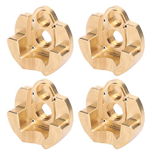DMLENGOIN RC Messing Getriebe Abdeckung Gegengewicht Stabilisiert SCX10 III Fernbedienung Auto 1/10 Goldene 4PCS von DMLENGOIN
