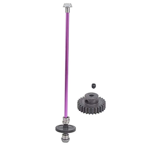 DMLENGOIN RC Metal Gear Central Drive Shaft Kit Upgrade Teile Upgrade Kit für WLtoys 124018 124019 1/12 RC Car Lila von DMLENGOIN