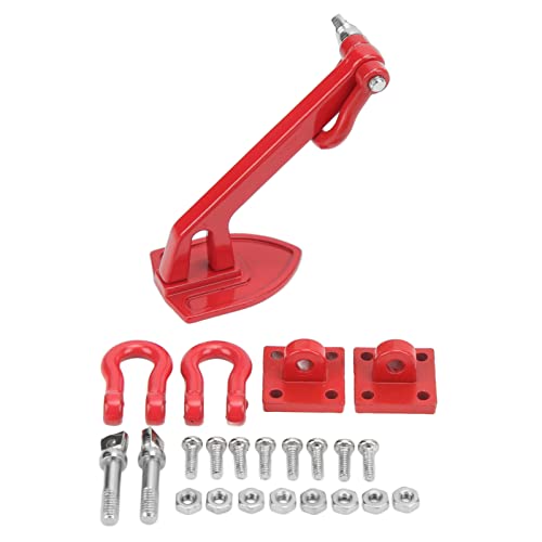 DMLENGOIN RC Metal Winch Anker Strong Decor Tool für 1/10 RC -Kletterauto (Red) von DMLENGOIN