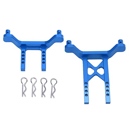 DMLENGOIN RC Metall vordere hintere Körperhalterungen Hülle -Post -Upgrade -Teile für Latrax Teton 1/18 RC -Auto (Blau) von DMLENGOIN