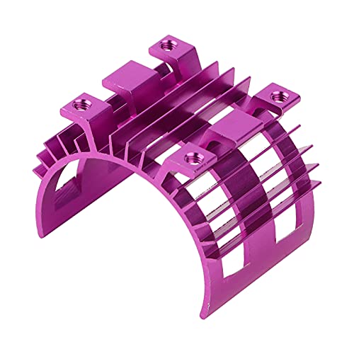DMLENGOIN RC -Motorkühlkörper Metallkühler Leichter Kühler für Wltoys 144001 RC -Auto -Upgrade (Purple) von DMLENGOIN