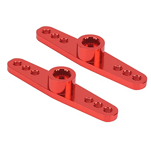 DMLENGOIN RC Servo Arm Aluminiumlegierung CNC Lenkung 25T Universal Fit 1/10 RC Auto (Rot) von DMLENGOIN