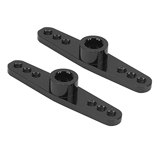 DMLENGOIN RC Servo Arm Aluminiumlegierung CNC Lenkung 25T Universal Fit 1/10 RC Auto (Schwarz) von DMLENGOIN