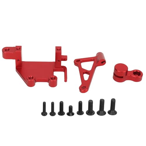 DMLENGOIN RC Servo -Halterung Arm Set Professionelles Lenkschalthalterung Arm Set losi Promoto MX 1/4 Elektromotorrad (Red) von DMLENGOIN