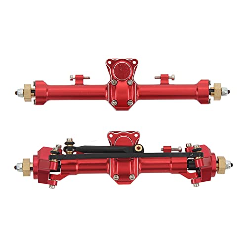 DMLENGOIN RC vordere Hinterachklemme Robus Aluminium -Legierung SCX24 AXI90081 AXI00001 AXI00002 1/24 RC CAR (Red) von DMLENGOIN
