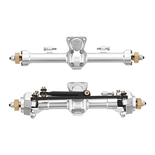 DMLENGOIN RC vordere Hinterachklemme Robus Aluminium -Legierung SCX24 AXI90081 AXI00001 AXI00002 1/24 RC CAR (Silver) von DMLENGOIN