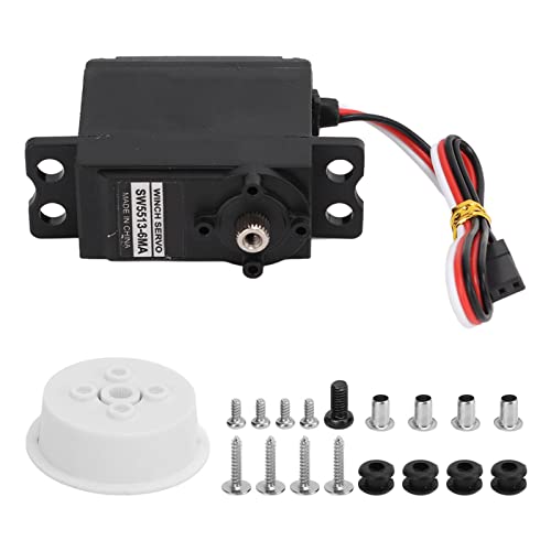 DMLENGOIN Servomotor Getriebe Schwarz Metalllegierung Segelwinde Anolog Servos RC Schiffe Seilmaschine DMLENGOIN Servomotor Getriebe Schwarz Metalllegierung Segelwinde Anolog Servos RC Schiffe Seilmaschine von DMLENGOIN