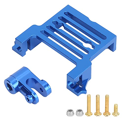 DMLENGOIN Set aus Lenkgetriebearm und Basis aus Aluminiumlegierung, leicht, Cooles Upgrade, geeignet für X Maxx RC-Car (Blau) von DMLENGOIN