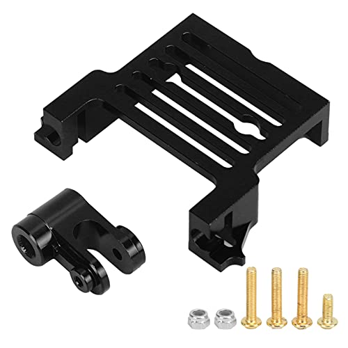 DMLENGOIN Set aus Lenkgetriebearm und Basis aus Aluminiumlegierung, leicht, Cooles Upgrade, geeignet für X Maxx RC-Car (Schwarz) von DMLENGOIN