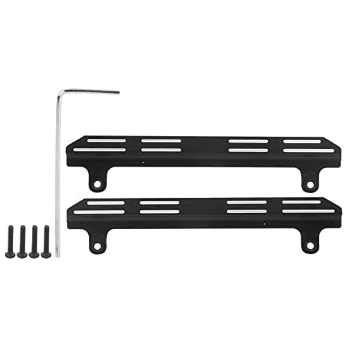 RC Side Pedal Aluminiumlegierung Pedalplatte Ersatz Aluminiumsimulation Upgrade Teile Jimny 1/16 RC -Auto (Black) von DMLENGOIN