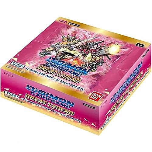 2021 Digimon English TCG Great Legend Booster Box – 24 Packungen von DMN