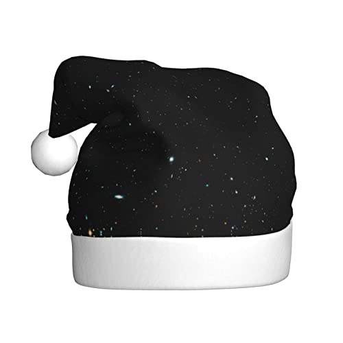 DMORJ Schwarze Glitzer-Weihnachtsmütze für Erwachsene. Geeignet für Weihnachts- und Neujahrsfeiern, weich, leicht und taktil von DMORJ
