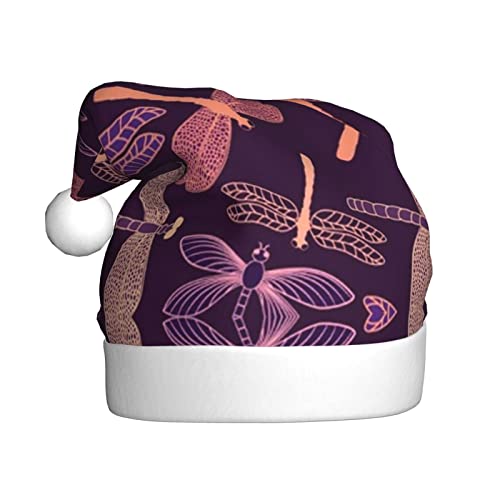 Lila Libelle Erwachsene Plüsch Weihnachtsmütze :>> Geeignet für Weihnachten und Neujahrsfeiertage, weich, leicht und taktil Lila Libelle Erwachsene Plüsch Weihnachtsmütze :>> Geeignet für Weihnachten und Neujahrsfeiertage, weich, leicht und taktil von DMORJ