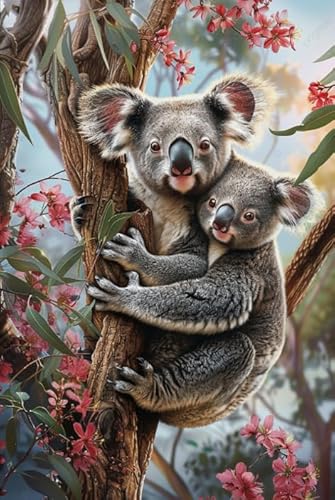 1000 Stücks Puzzle,Koalass Animal Art Bilder,Wand Kunst Dekoration,Elderly Gedächtnis Kognitions Spiel, Spiele Zum Stressabbau In Der Familie Xw254Qk von DMQBT