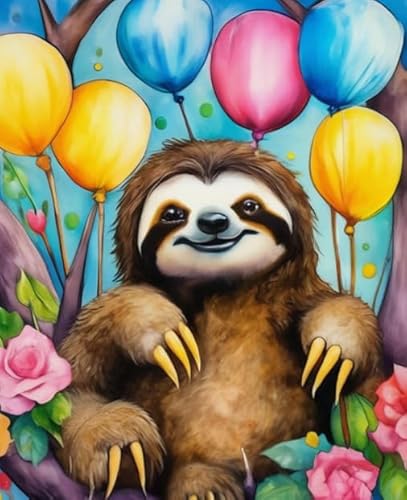 1000 Stücks Puzzle,Sloths Buntes Animal Plakats,Kinderspielzeug Lernspiele Plakats,Elderly Gedächtnis Kognitions Spiel,Home Decoration Xw277Qk von DMQBT