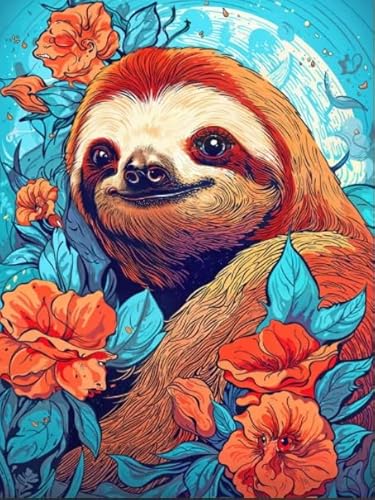 1000 Stücks Puzzle,Sloths Buntes Animal Plakats,Kinderspielzeug Lernspiele Plakats,Elderly Gedächtnis Kognitions Spiel,Home Decoration Xw278Qk von DMQBT