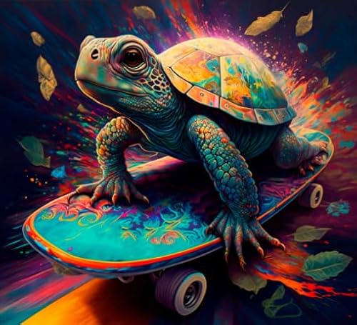 1000 Stücks Puzzles - Colour Sea Turtless Bilder - Lernspielzeug Für Kinder - Difficult - Elderly Gedächtnis Kognitions Spiels Xw165Qk von DMQBT