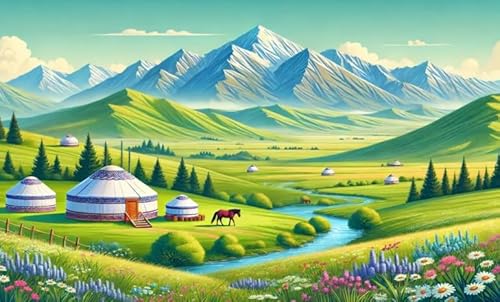 1000 Stücks Puzzles - Scenic Houses Art Bilder - Difficult - Stressabbau-Spiel Für Erwachsene - Elderly Gedächtnis Kognitions Spiels - Wand Kunst Dekoration Xw248Qk von DMQBT